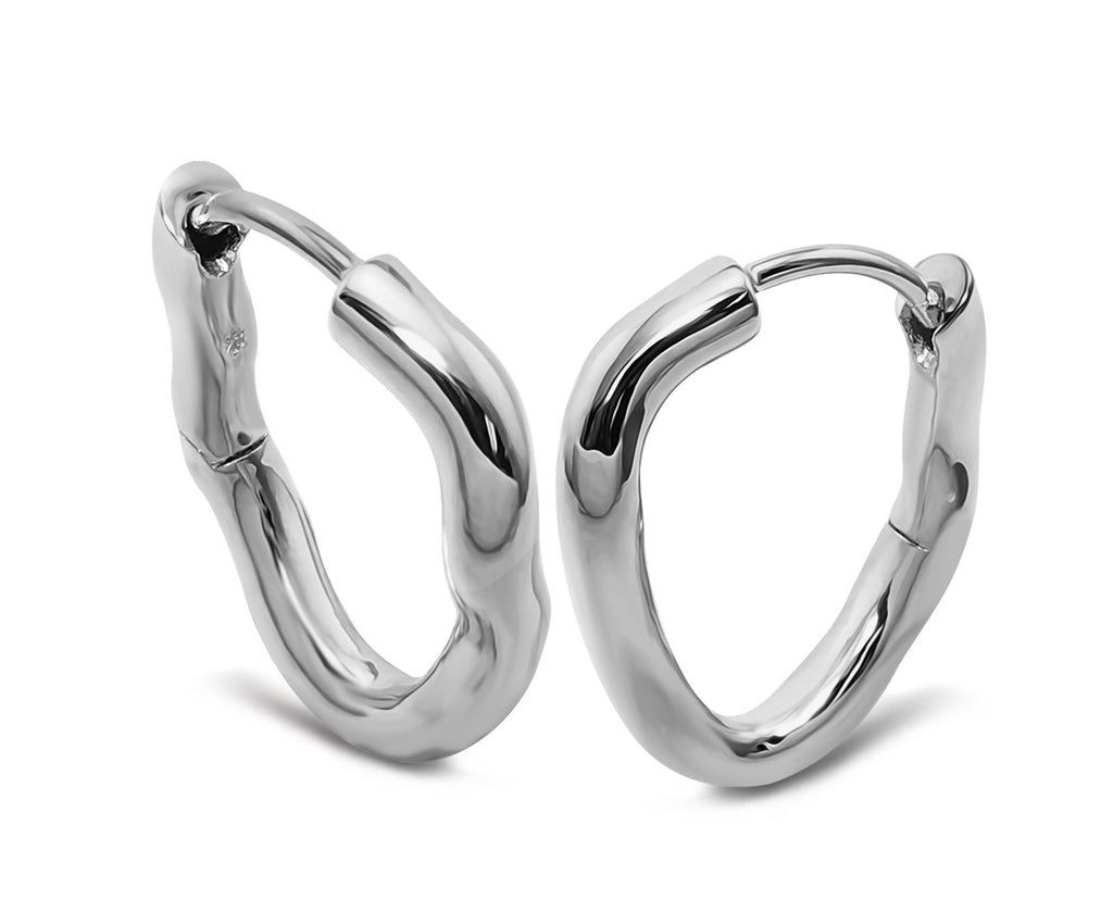 Jwls4u Oorringen Twist Zilver JE045S-0